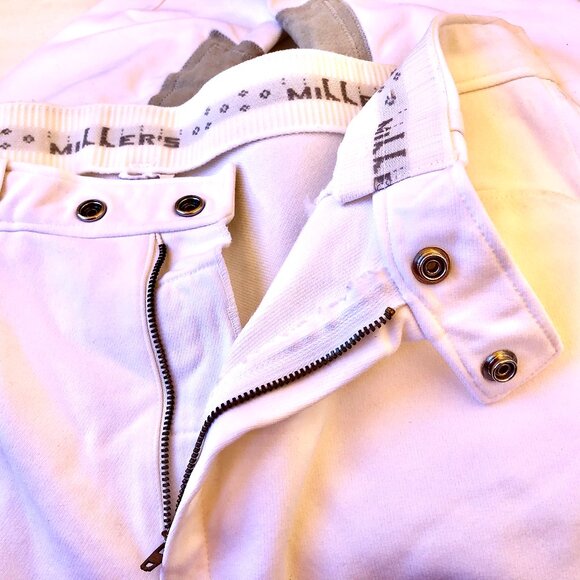 MILLER'S Vintage White English Equestrian Riding Breeches Knee Patch Mens 36 L - Picture 8 of 11